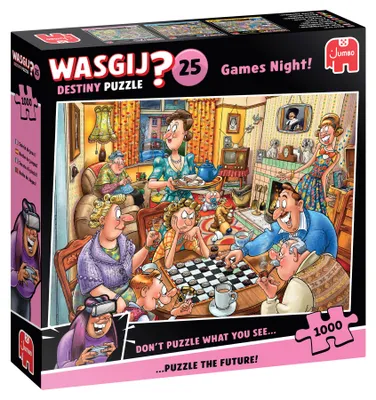 Produktbild von Wasgij Destiny 25 - Spieleabend! (1000 Teile), 1000 Stück(e), Humor, 12 Jahr(e)
