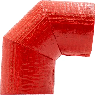 Produktbild von Bogen 90° aus PE Rot, Dämmstärke in [mm]:25, Rohr max. Außendurchmesser:28mm
