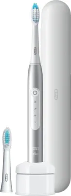 Produktbild von Oral-B Pulsonic Slim Luxe 4500 - Erwachsener - Ultraschall-Zahnbürste - Tägliche Pflege - Sensibel - für weiße Zähne - 62000 Bewegungen pro Minute - Platin - 2 min
