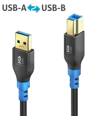Produktbild von PureLink FlexInstall USB-A auf USB-B Kabel USB 3.0 5Gbps 1.50m