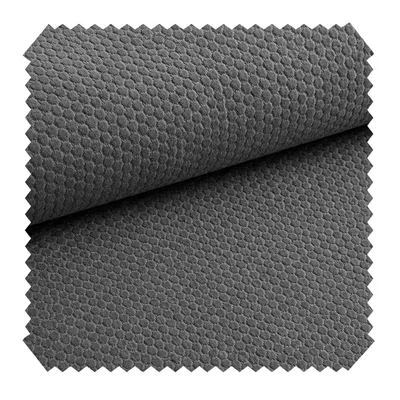 Produktbild von novely® Abverkauf MAKAO Leichter Velours-Möbelstoff Feine Wabenprägung 1lfm - Farbe: 14 Stahlgrau