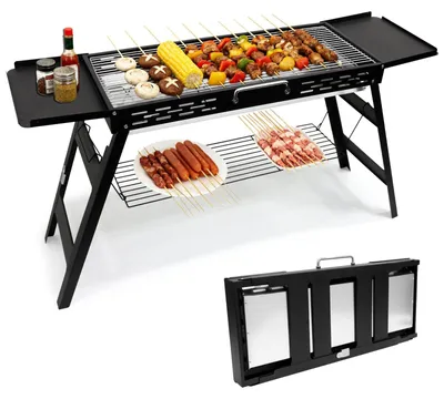 Obrázok produktu pre Prenosný gril na drevené uhlie na outdoorové aktivity