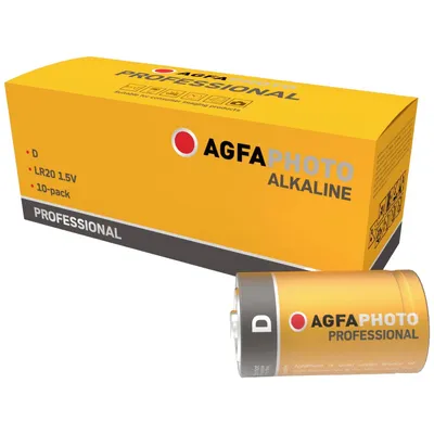 Image de Agfaphoto AgfaPhoto Professional LR20 Mono D -Batterie Alkali-Mangan 1.5 V 10 St.