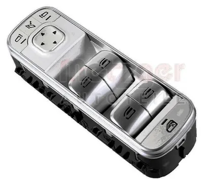 Image de Commutateur lève-vitre avant argenté METZGER pour MERCEDES-BENZ GLE, entre autres
