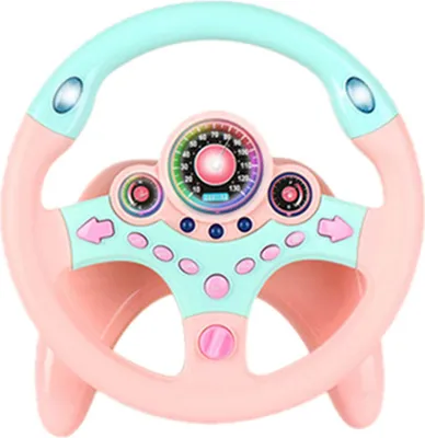 Immagine prodotto di Volante giocattolo per bambini, simulazione, guida, auto, educazione, girevole a 360 gradi, staccabile, per bambini dai 3 anni, tipo 2