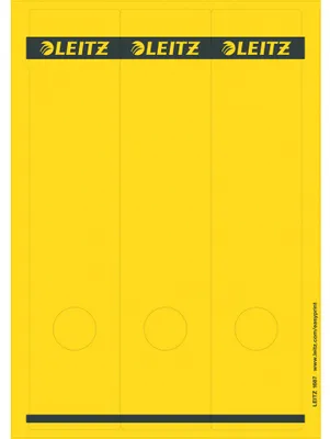 Produktbild von Leitz Ordneretikett 16870015 lang/breit Papier gelb 75 St./Pack.