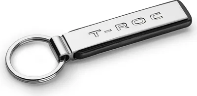 Produktbild von Original Volkswagen T-Roc Schlüsselanhänger Silber Keyring Anhänger VW