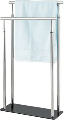 Produktbild von bremermann Stand-Handtuchhalter freistehend, 2 Stangen, Handtuchständer