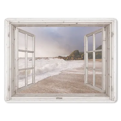 Produktbild von MuchoWow® Mauspad Mousepad Aussicht - Strand - Meer 40x30 cm - Mousepads - Maus Mat - Pad - Mausunterlage - Anti Rutsch