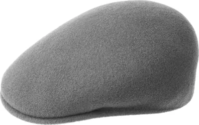 Image de Casquette Kangol Flat Cap 504 en pure laine, grise, taille S