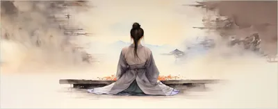 Produktbild von Wallario selbstklebendes Poster - Morgenstille, Größe: 80 x 200 cm