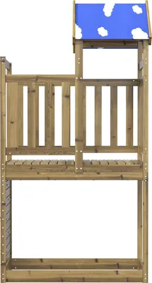 Produktbild von vidaXL Spielturm Braun Massives imprägniertes Holz