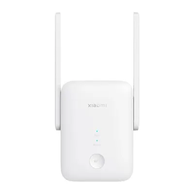 A white Xiaomi Range Extender AX1500 is shown against a plain white background.
