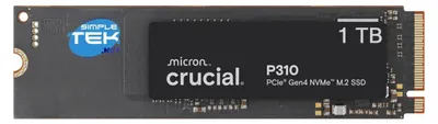 Immagine prodotto di Crucial P310 Ssd 1tb M.2 Nvme 4.0 Pcie Gen 4 2280 Disco Stato Solido 7100mb/s