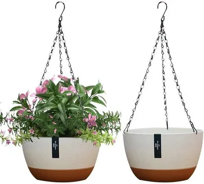 Produktbild von Hängeblumentöpfe mit Drainage - 2 Stück, Durchmesser 21 cm