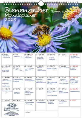 Produktbild von Bienenzauber Bienen und Hummeln Planer DIN A3 Kalender für 2025 - Seelenzauber