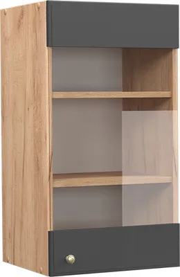 Produktbild von Küchenglasschrank Vicco Fame-Line Anthrazit-Gold 40 cm, Model 38363