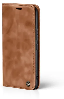 Produktbild von Handy Hülle für Xiaomi Redmi 10 Klapphülle Bookcase Flip Cover Handy Tasche Etui Farbe: Hellbraun