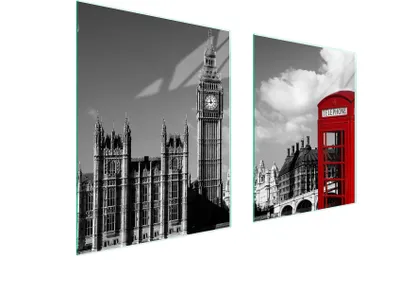 Image de Plaque de protection en verre pour cuisinière 85 x 52 LONDON