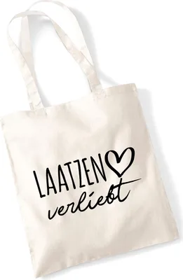 Produktbild von Huuraa Jutebeutel Laatzen verliebt 10 Liter Natural Baumwolle Tasche Geschenkidee
