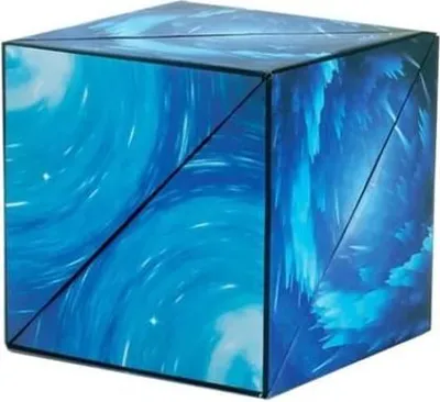 Produktbild von Magischer Unendlichkeitswürfel – Blau – 24 Magnete – 70 Formen