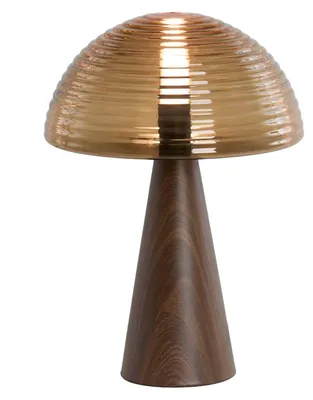 Produktbild von Light & Living - Tischleuchte Mueda - Dunkelbraun - Ø30cm Tischlampe - Nachttischlampe, Wohnzimmer, Schlafzimmer