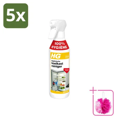 Produktbild von 5 x HG Hygienischer Kühlschrankreiniger - 500 ml - Sparpackung - 5 Stücke