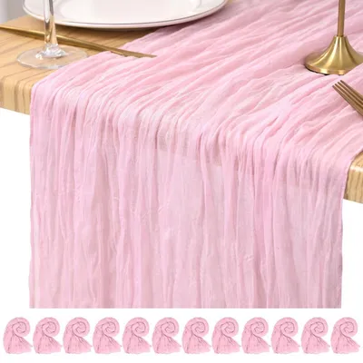Produktbild von Käsetuch Tischläufer 12 Stück Hellrosa 45 x 275 cm