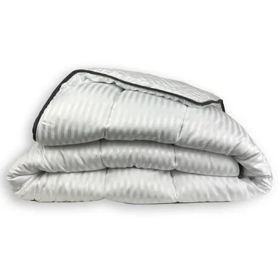 Produktbild von Schwarze, extra warme Winter Bettdecke 200x200 cm mit schwarzen Paspeln