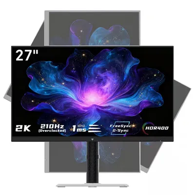 Produktbild von KTC H27T6 Gaming Monitor 27 Zoll QHD Fast IPS, 210Hz, 1ms GTG, HDR400, FreeSync, 100x100 VESA, höhenverstellbar