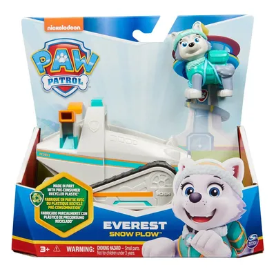 Produktbild von PAW Patrol , Schneemobil mit Everest-Figur (Sustainable Basic Vehicle/Basis Fahrzeug), Schneemobil, PAW Patrol, 3 Jahr(e), Kunststoff, Blau, Weiß