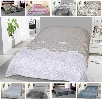 Produktbild von Tagesdecke XXL (220x240 cm) mit wattierter Zwischenlage, Wendedecke im Design: Royal Dreams