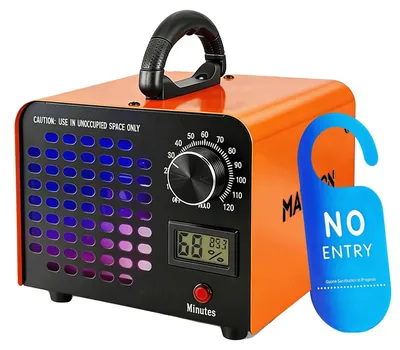 Productafbeelding van Ozongenerator, 60.000 mg/uur, timer (0-120 minuten), draagbaar ontwerp, krachtige ventilator, energiezuinig