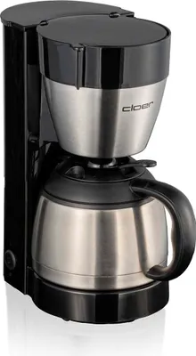 Produktbild von Cloer 5009 Filterkaffeemaschine für 8 Tassen, optionale Warmhaltefunktion, Tropfstopp & Auto-Off, Isolierkanne, Filtergröße 1x4, Edelstahl, schwarz
