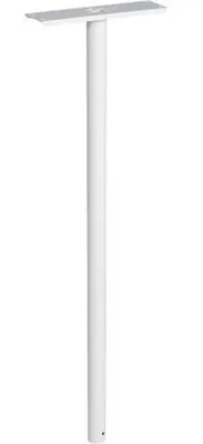 Image de Pied pour boites aux lettres DECAYEUX Acier Blanc H.1110mm Ø45mm - 139281