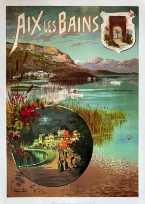 Productafbeelding van Aix-les-Bains - Hugo d'Alési - Poster/Affiche, 50x70 cm