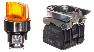 Imagen del producto de Schneider Electric, selector de iluminación, modelo XB4BK125B5