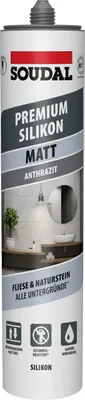 Produktbild von Soudal Silikon Premium anthrazit matt 300 ml