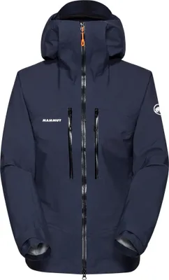 Taiss HS Hooded Jacket für Frauen von Mammut; dunkelblau; mit Kapuze und Reißverschlusstaschen.