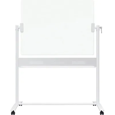 Produktbild von Glaswhiteboard Mobil mit Drehfunktion magnethaftend 1200x900mm weiß