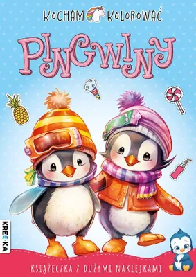 Zdjęcie produktu dla Kolorowanka Kocham Kolorować Pingwiny dla dzieci