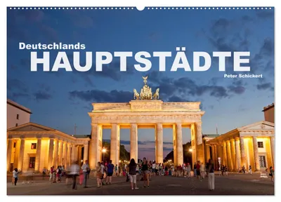 Produktbild von Deutschlands Hauptstädte (Wandkalender 2027 DIN A2 quer), CALVENDO Monatskalender