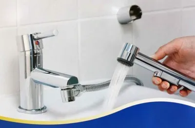 Produktbild von Waschbeckenbrause Spültischdusche Handbrause incl. Wandhalterung chrom