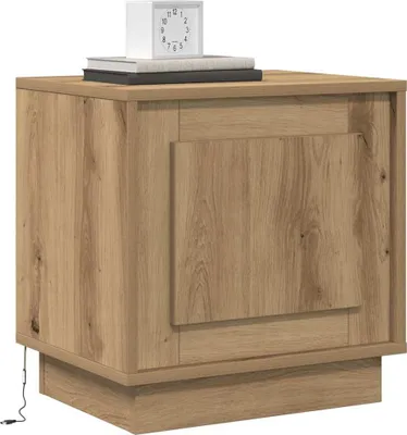 Immagine prodotto di vidaXL Comodino in rovere artigianale 44 x 34,5 x 45 cm Materiale a base di legno