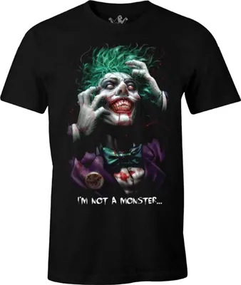 Immagine prodotto di The Joker - T-shirt da uomo, cotone CD171 (M) (nero)