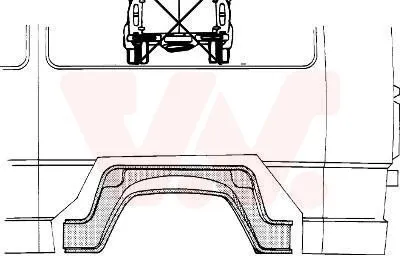 Produktbild von VAN WEZEL Radhaus 3070445 Hinten Links Hinten Rechts passend für MERCEDES-BENZ T1 Kasten (602)