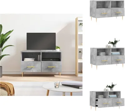 Immagine prodotto di mobile TV vidaXL grigio cemento 80x36x50 cm materiale a base di legno - Mobili TV