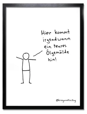 Produktbild von Posterrahmen 30 x 40 cm schwarz mit Passepartout