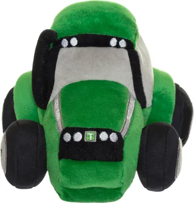Image de Tracteur de ferme en peluche Teddy, matériau recyclé, 18 cm