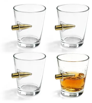 Whiskygläser 4er-Set 70 ml Kristallglas klar